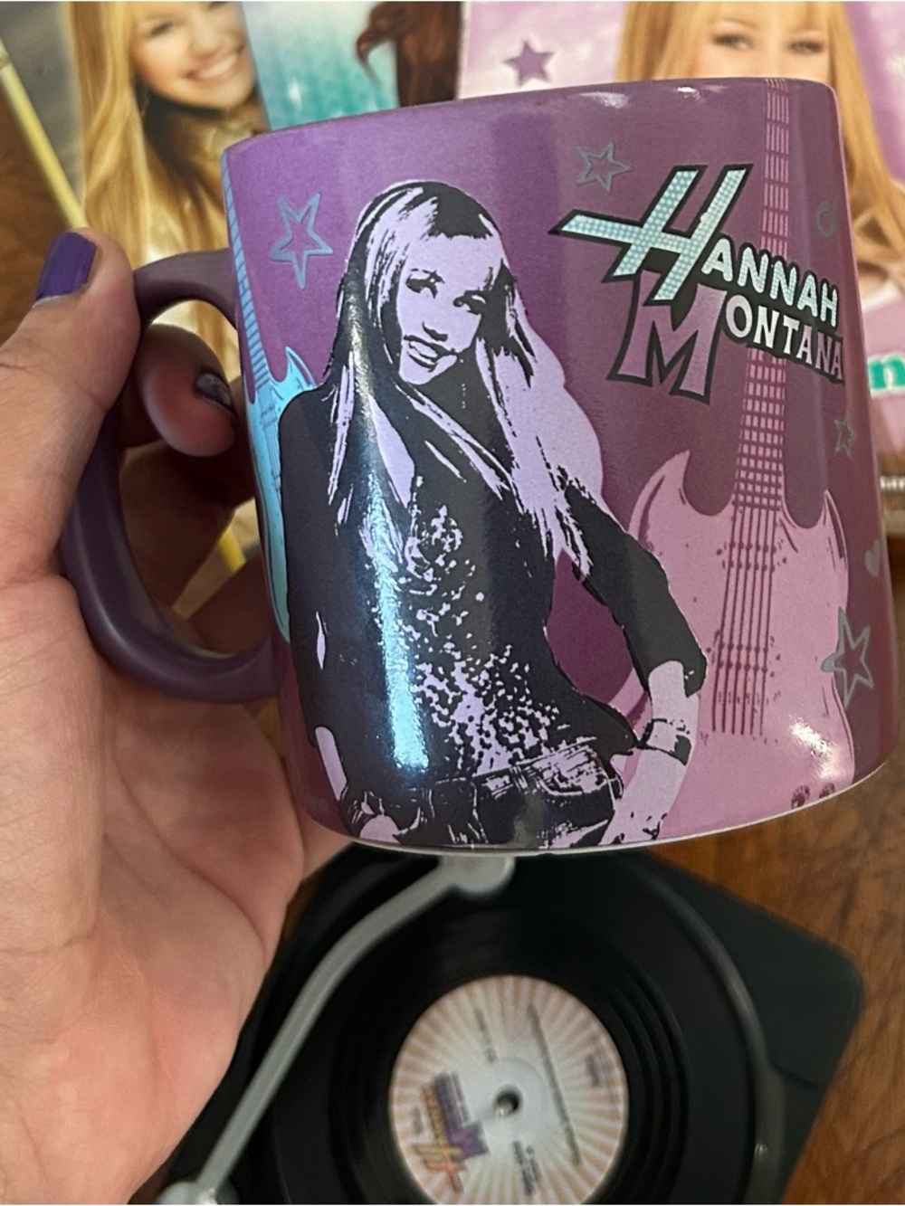 Hannah Montana Purple Graphic Ceramic Mug